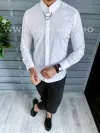 Camasa barbati alba slim fit CU MIC DEFECT DEF1425 P20-3.2